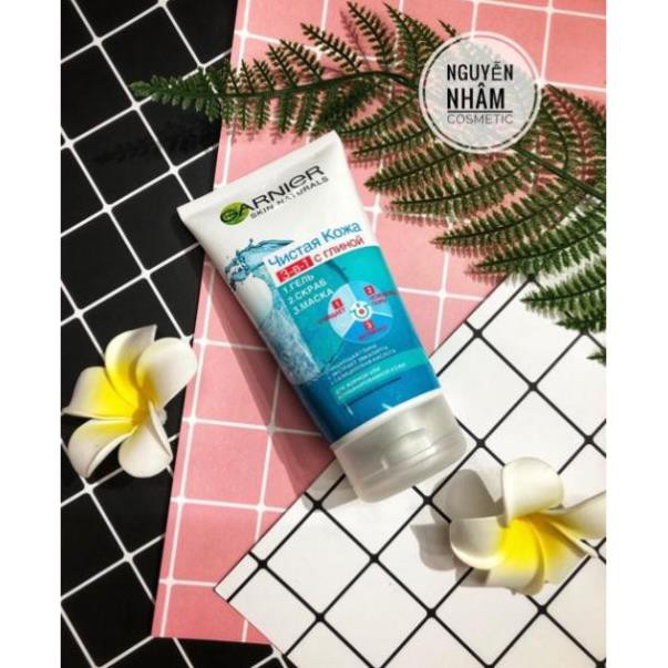 Sữa Rửa Mặt 💖FREESHIP💖 Sữa rửa mặt Garnier Skin Naturals Pure Active 3 trong 1 - Xách tay