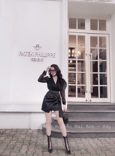 Set body suit kính chân váy siêu chảnhhh