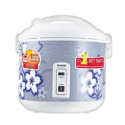 [HỎA TỐC] Nồi cơm điện Sharp KS-N181ETV SL - 1.8L (Trắng)- Hàng chính hãng