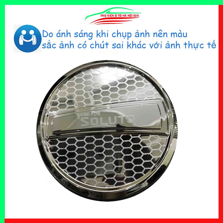 Ốp nắp xăng Kia Soluto 2019-2023 mạ crom bảo vệ chống trầy trang trí ô tô