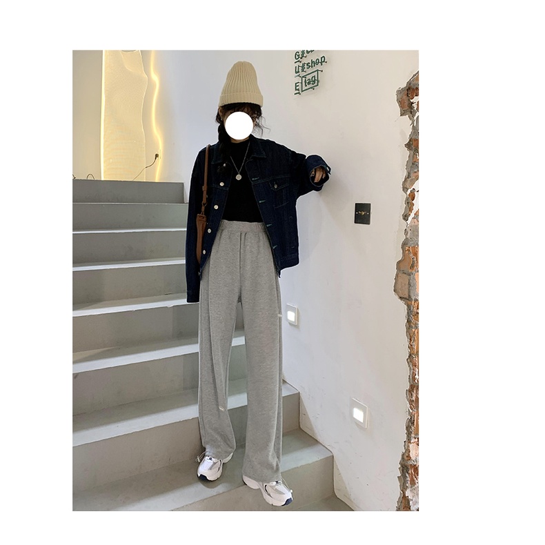 Quần dài ống rộng thời trang Hàn Quốc dành cho nữ