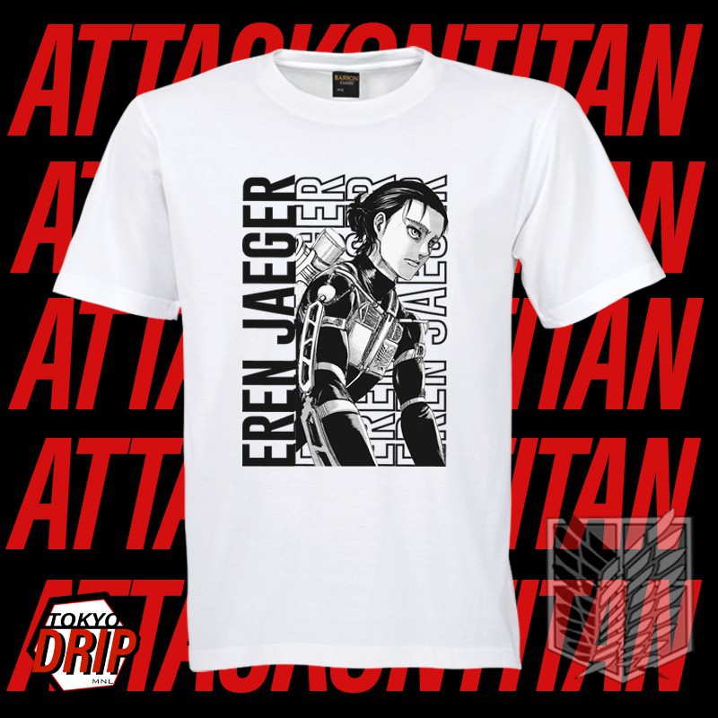 Mẫu áo thun Anime  Attack on Titan AOT Eren Jaeger Season 4 Final Quality Unisex độc đẹp giá rẻ