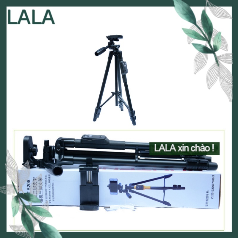 Tripod - Chân máy ảnh / Điện thoại Yunteng 5208RM gọn nhẹ chắc chắn chất liệu nhôm cao cấp