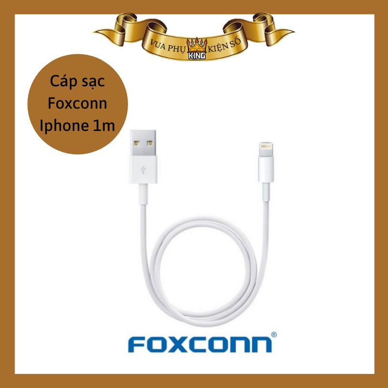 Cáp sạc Lightning FOXCONN 5V-1A ✓ Sạc nhanh ✓ Cáp sạc nhanh cho 6 6S 7 8 Plus X XS XS MAX 11 PRO MAX 12