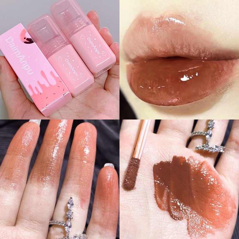 Son bóng Daimanpu dưỡng ẩm lâu trôi kháng nước nắp hồng cực xinh