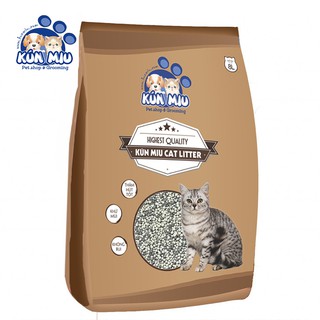 Cát vệ sinh cho mèo Kún Miu 8L các mùi Tinh chất bentonite