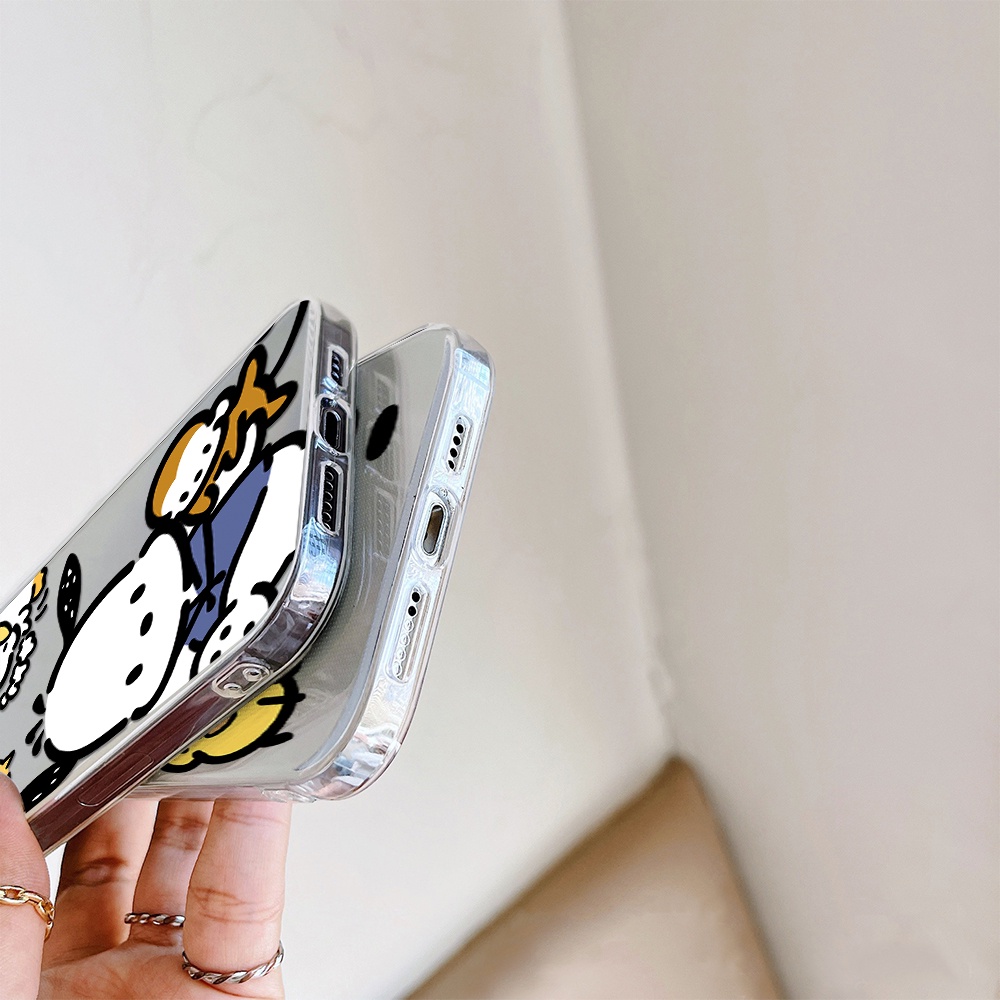 Ốp Điện Thoại Silicon Mềm Trong Suốt Hình Thỏ Hoạt Hình Cho IPhone 11 12 13 Pro Max Mini XS Max X Xr 4 5 6 7 8 S + SE 2020