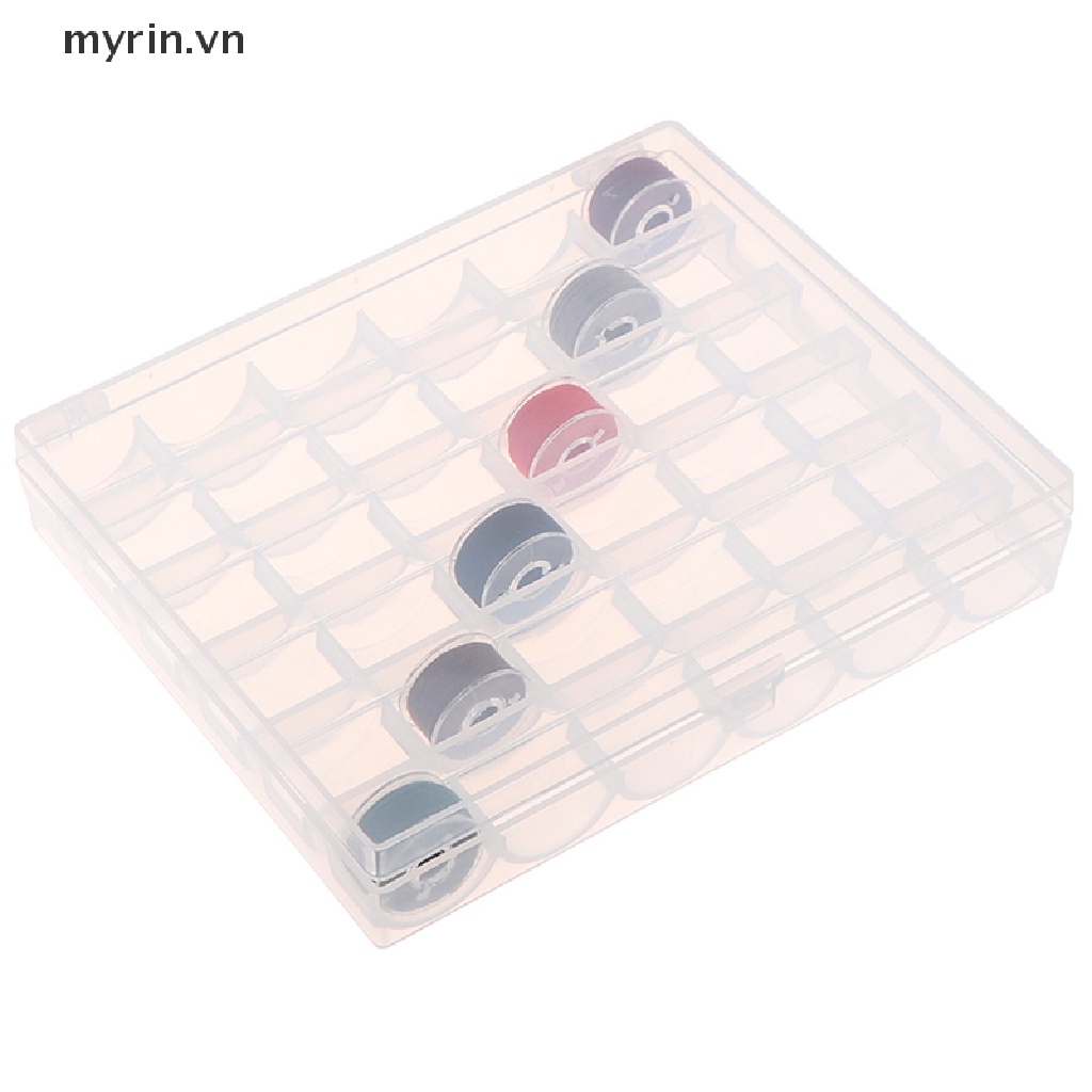 Hộp Nhựa 36 Ngăn Đựng Suốt Chỉ Cho Máy May