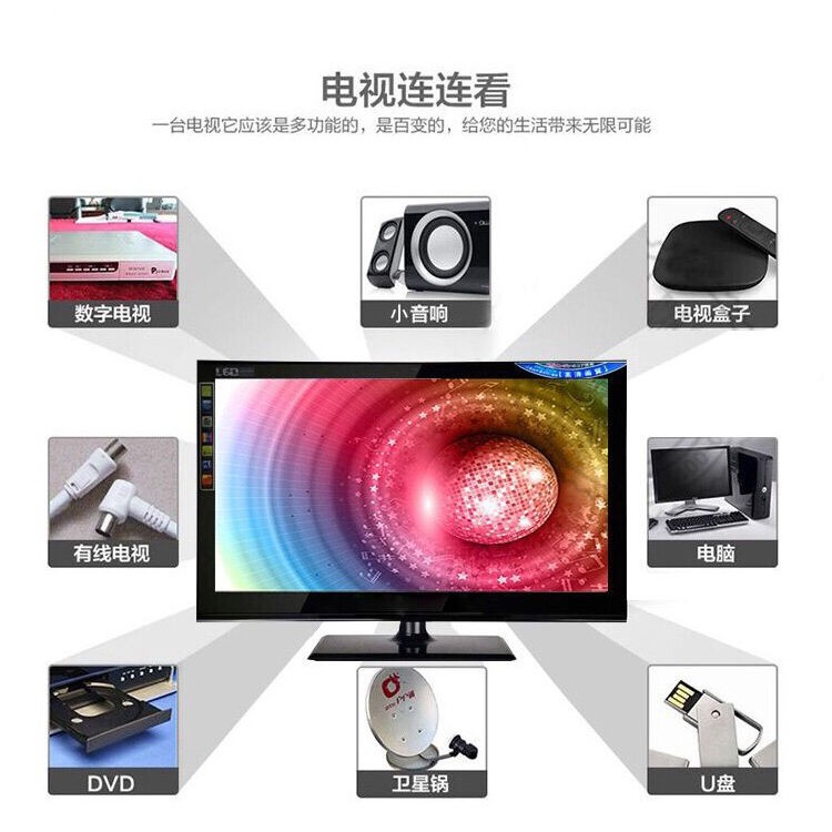 Ưu đãi đặc biệt Mạng thông minh 17/19/21/24/26/30/32 inch Màn hình máy tính WIFI HD TV