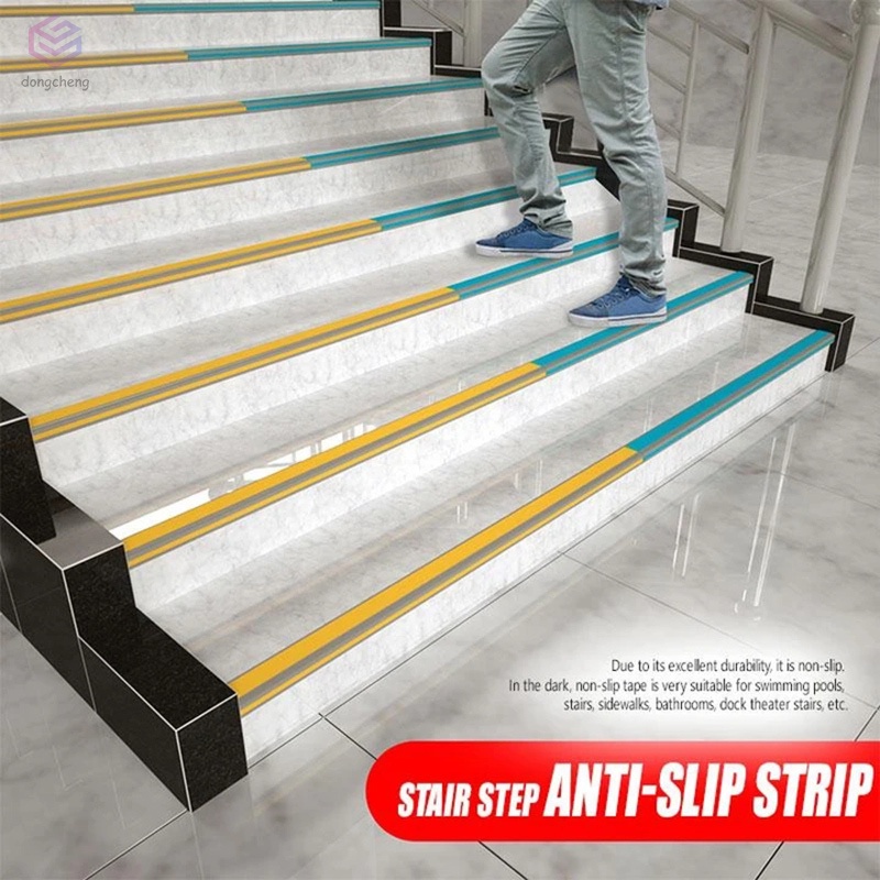 Miếng Dán Bậc Cầu Thang Bằng Pvc Chống Trượt Tiện Dụng
