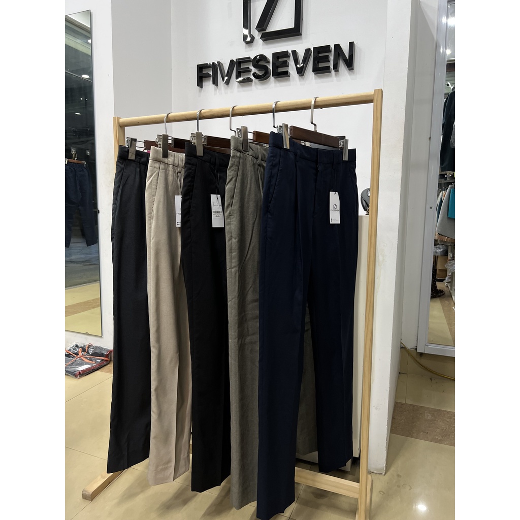 Quần âu The Kint Company - TUPT 52220 có ly form slim slack vải siêu nhẹ thoáng