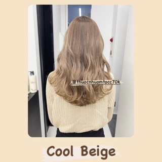 [CẦN TẨY] Thuốc nhuộm màu COOL BEIGE ( tặng trợ dưỡng + gặng tay)