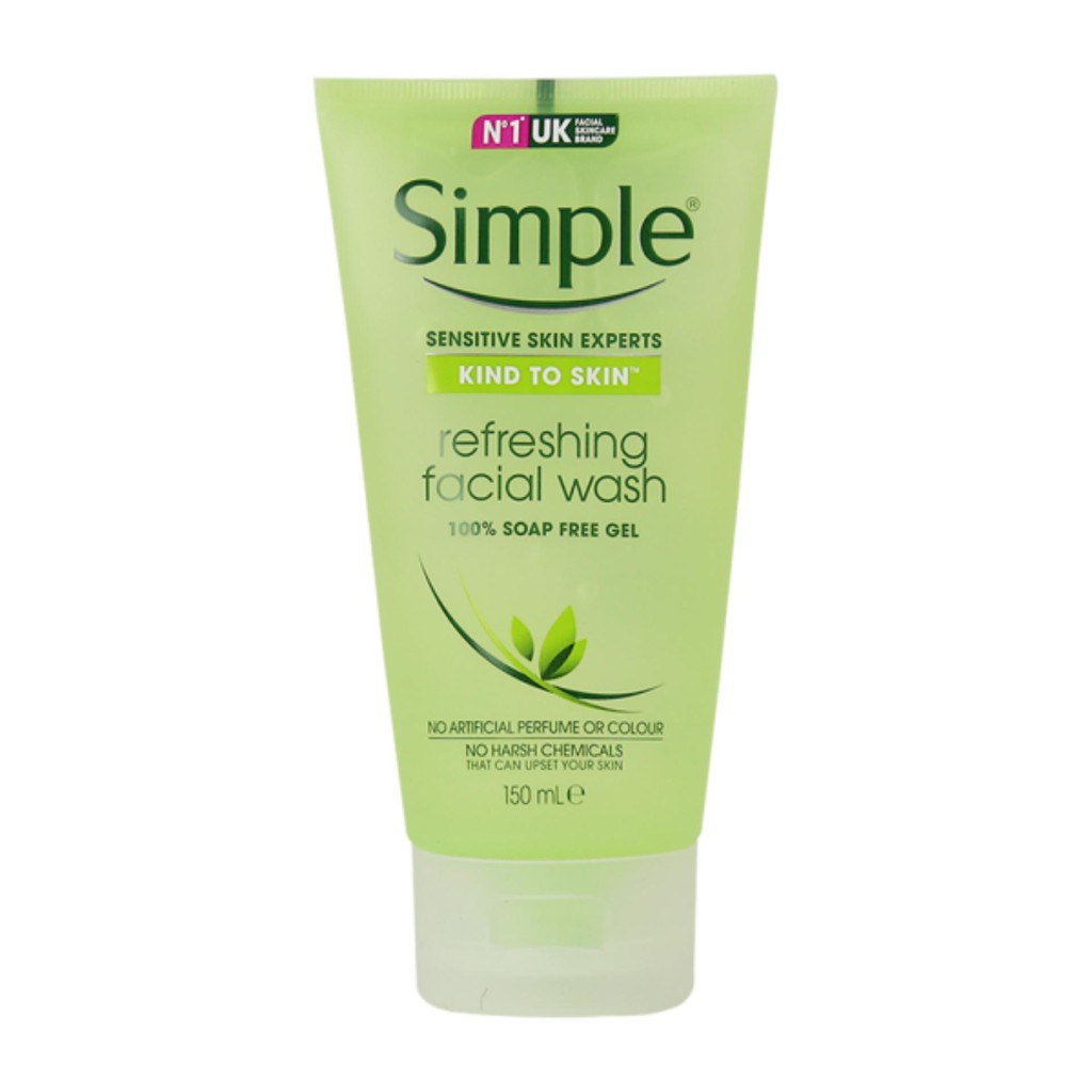 Sữa Rửa Simple Kind To Skin Refreshing Facial Wash 150ml 𝐌𝐢𝐧.𝐒𝐭𝐨𝐫𝐞Ⓡ | BigBuy360 - bigbuy360.vn