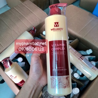 (HÀNG CÔNG TY) Dầu xả phục hồi tóc hư tổn Wellmate 500ML NEW 2021