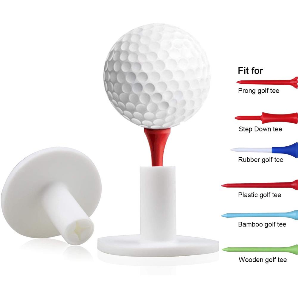 Giá Đỡ Tee Bóng Golf Màu Trắng 38mm Bằng Cao Su Bền Bỉ Dùng Trong Nhà