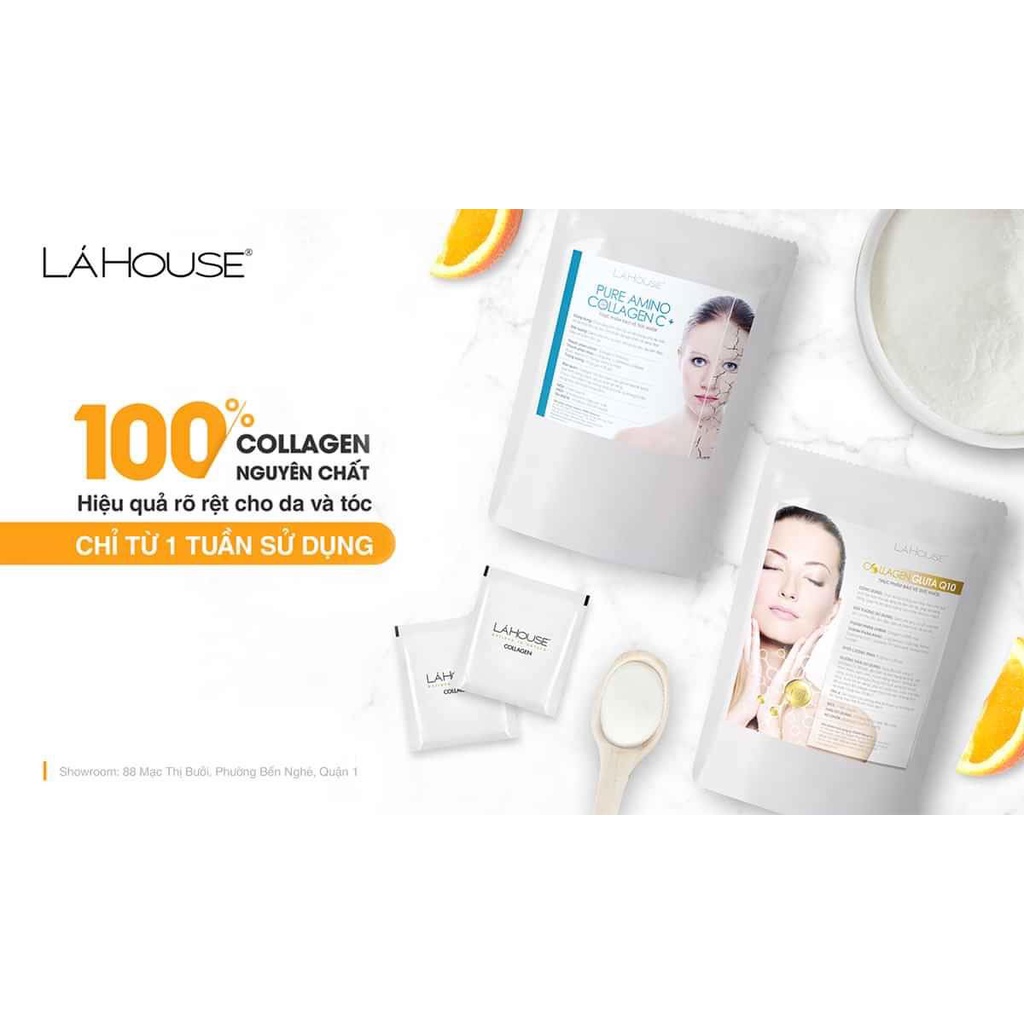 COLLAGEN C+ LÁ HOUSE Giúp Tăng Tính Đàn Hồi Của Da, Làm Da Trắng Sáng