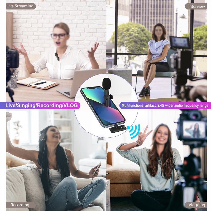 Bộ Micro Truyền Tín Hiệu Có Mic Tiện Dụng