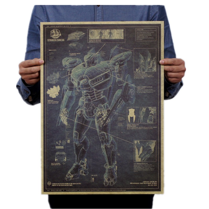 Poster phim pacific Rim 3 phong cách retro