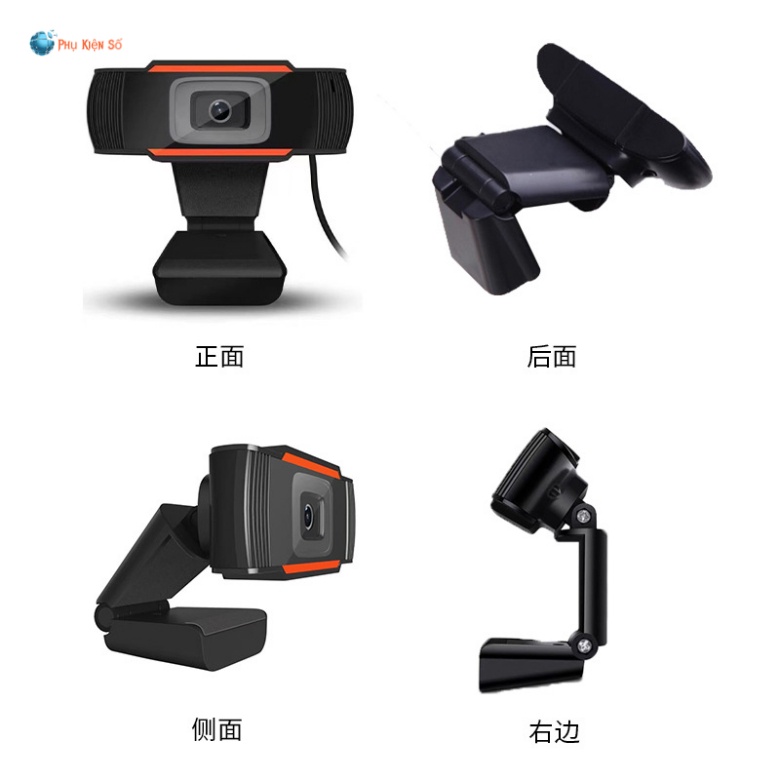 Webcam máy tính laptop livestream có Mic Full HD PC Gaming 720P High Solution | BigBuy360 - bigbuy360.vn