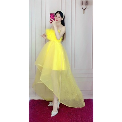 MS1230v ĐẦM CUP ĐUÔI TÔM ĐÍNH LÔNG full size S/M/L/XL