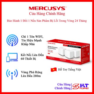 Bộ phát wifi mesh cho gia đình mercusys halo s3 tốc độ 300mbps - hàng chính hãng