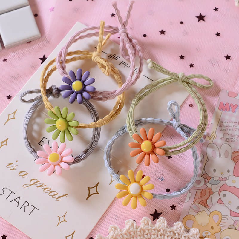 Dây Cột Tóc Thời Trang Hoa Cúc Xinh Xắn Cho Nữ