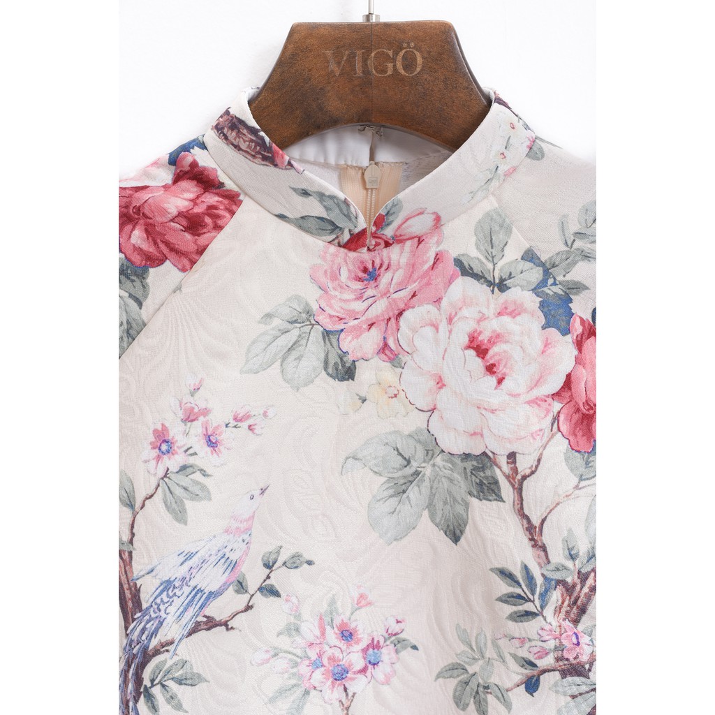 Set Áo Dài Gấm Tay Lỡ Cao Cấp Thời Trang VIGO | BigBuy360 - bigbuy360.vn