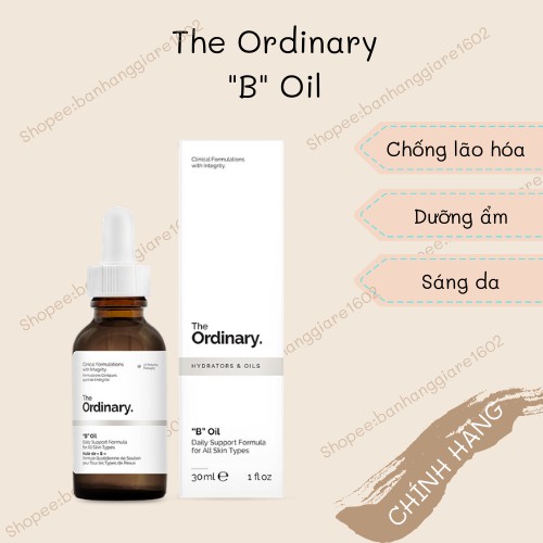 Dầu dưỡng &quot;B&quot; Oil The Ordinary-Thần dược giúp da căng bóng