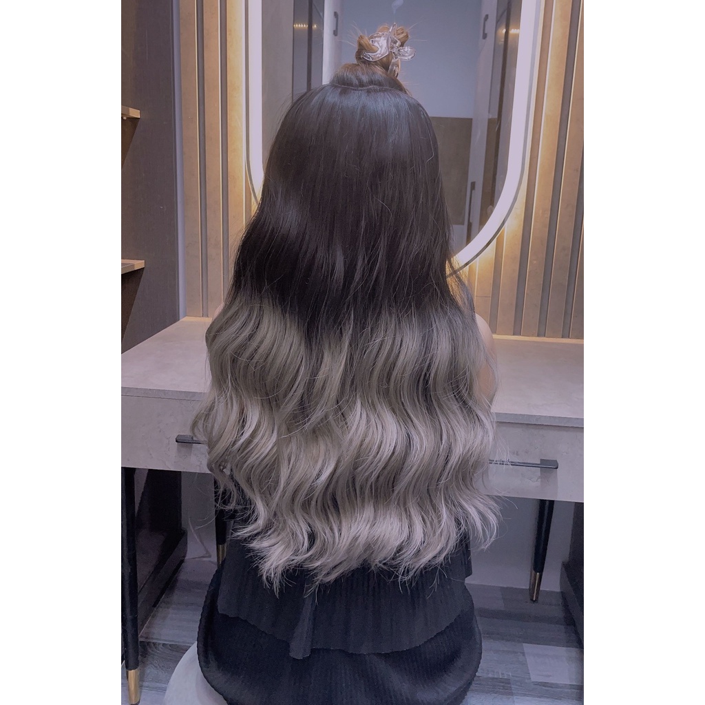 Tóc giả kẹp U Ombre Koty tóc giả chữ U xoăn sóng trục TG608