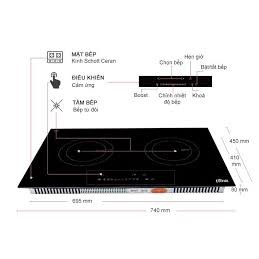 Bếp điện từ Ferroli ID4000BN - Hàng chính hãng ( có bảo hành )