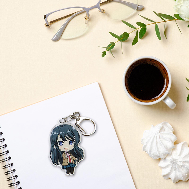 Móc khóa hoạt hình Liberty Anime Rascal Does Not Dream of Bunny Girl Senpai bằng acrylic