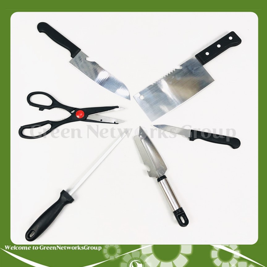 Bộ dụng cụ nhà bếp dao kéo 6 món Greennetworks