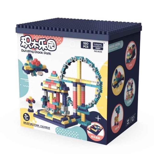 BỘ LEGO GHÉP HÌNH 520 CHI TIẾT CHO BÉ ( BÁN BUÔN ĐÈN NHÁY )