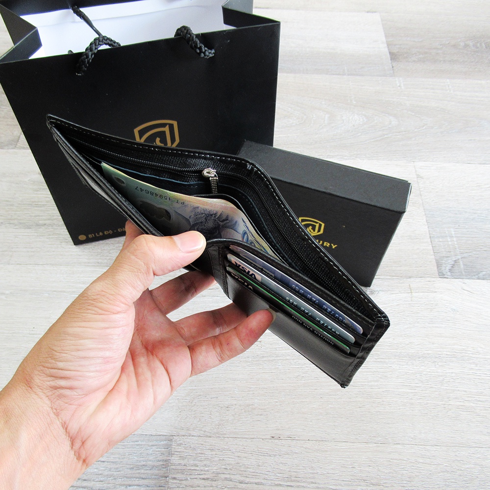 Ví nam Fantastic kiểu ngang, da bò Nappa cao cấp, mềm mịn, độ bền cao, bảo hành 12 tháng, Thương hiệu BTLUXURY