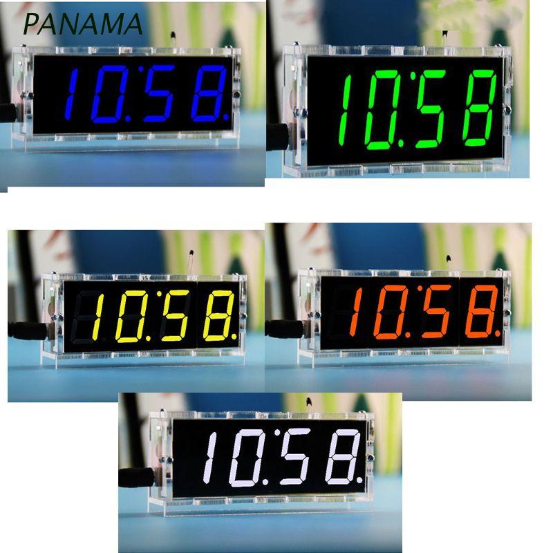 1 Bộ Đồng Hồ Led Kỹ Thuật Số Điều Khiển Nhiệt Độ Màu Trắng / Đỏ / Cam / Xanh Lá Diy