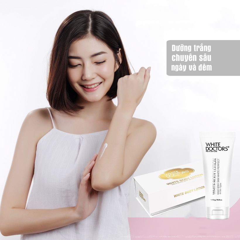 Kem làm trắng toàn thân White Doctors White Body Lotion tươi trẻ làn da 170g