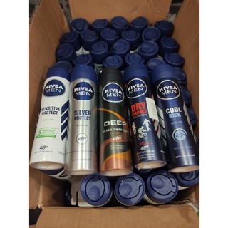 xịt khử mùi toàn thân nivea men 150ml - hàng công ty