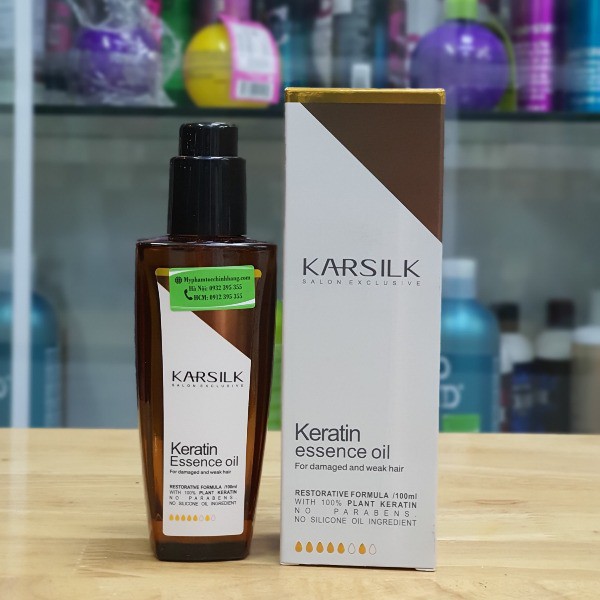 Tinh dầu dưỡng bóng Karsilk keratin essence oil 100ml
