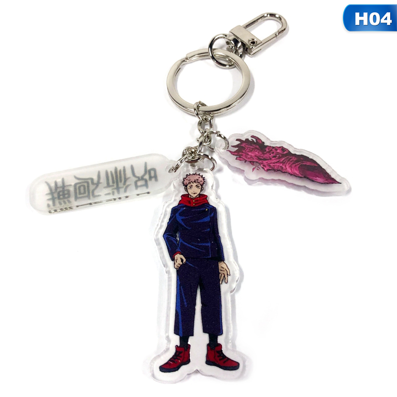 Flowersqueen Móc Khóa In Họa Tiết Hoạt Hình Anime Jujutsu Kaisen Xinh Xắn
