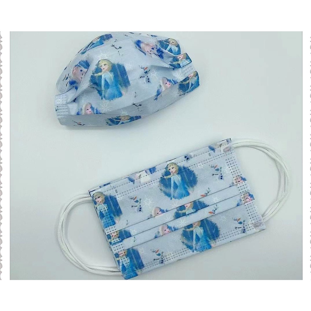 Set khẩu trang hoạt hình, khẩu trang Elsa, khẩu trang cho bé trai, khẩu trang cho bé gái