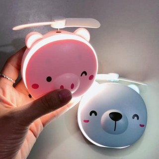 quạt mini kèm gương