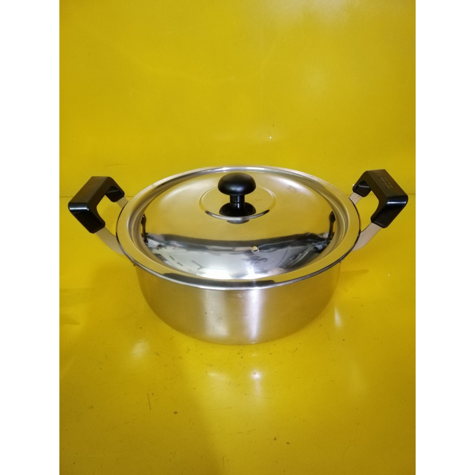 Nồi inox nội địa Nhật, size 25cm, cao 11cm (mã 670), Dùng được bếp từ