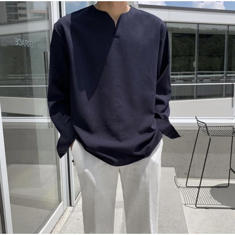 Sơ Mi Cổ V - Front Wheat V Shirt (3color) | BigBuy360 - bigbuy360.vn