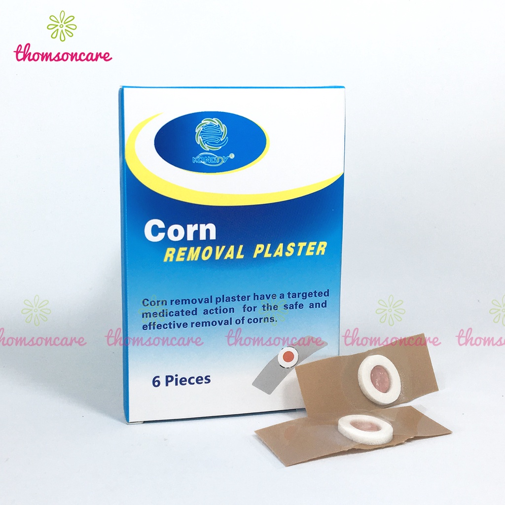 Miếng dán mụn cóc Corn Removal Plaster Hộp 6 miếng dán mụn cơm, chai chân an toàn, không gây đau