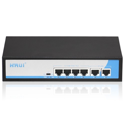 SWITCH POE HIỆU HRUI HR901-AF-42N 10100M 4 PORTS