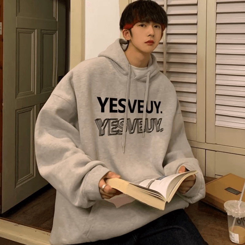 Áo hoodie Oversize In Chữ Thời Trang Hàn Quốc Chất Lượng Cao Size M-5XL Cho Nam