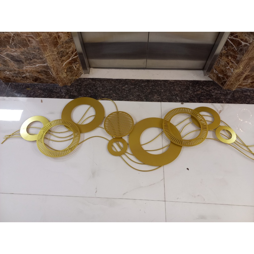 Tranh Sắt Treo Tường Trang Trí BISA Hoa Nghệ Thuật size 148cm*52cm mã BH2200