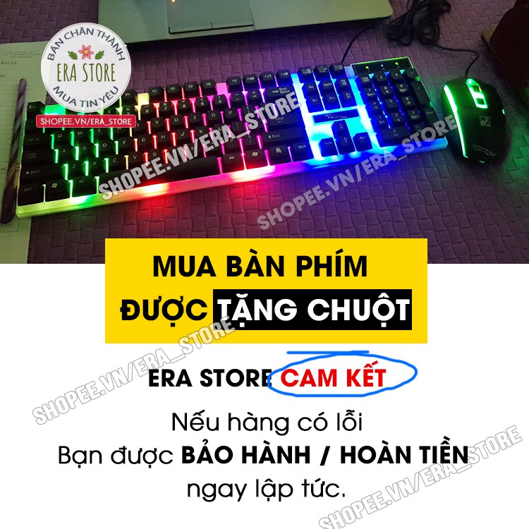 Bàn Phím Máy Tính Chuyên Game Có LED Nhiều Màu Tặng Chuột Khi Mua Bàn Phím - Bảo Hành 1 Đổi 1 Hoặc Hoàn Tiền Nếu Có Lỗi