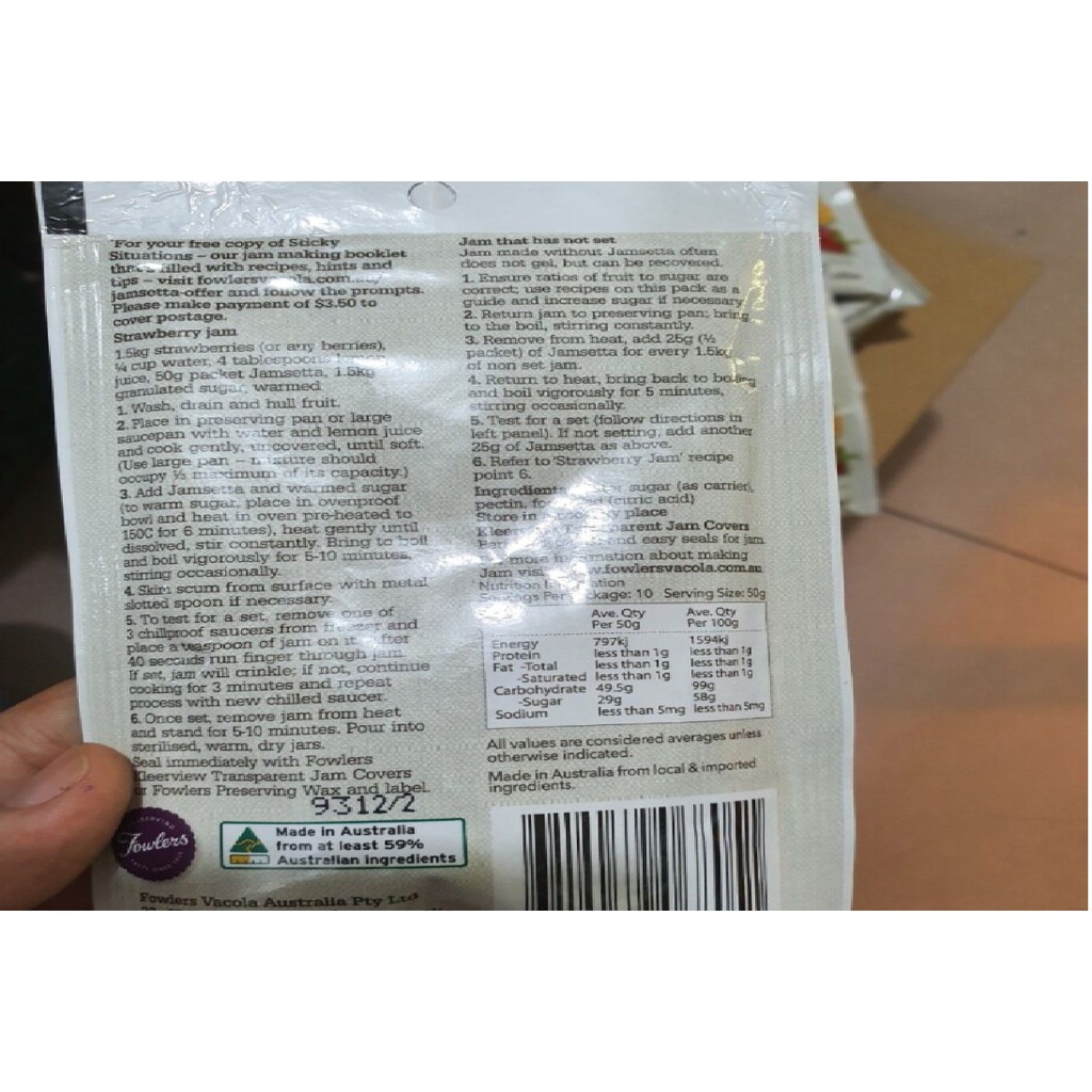 Pectin hàng úc chính hãng