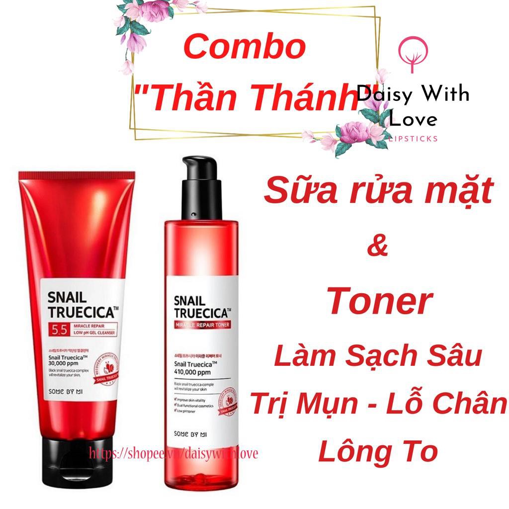 Nước Hoa Hồng Cân Bằng Da, Giúp Da Săn Chắc Chiết Xuất Ốc Sên Some By Mi Snail Truecica Miracle Repair Toner 135ml